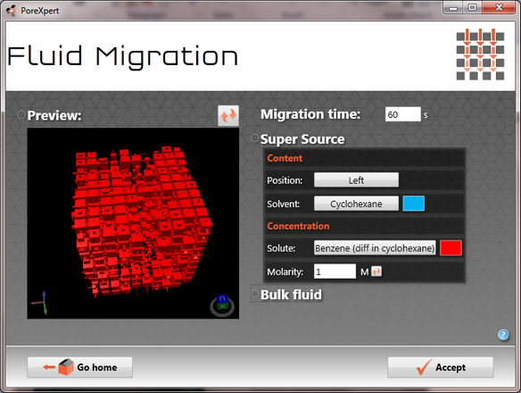 fluid migration screen