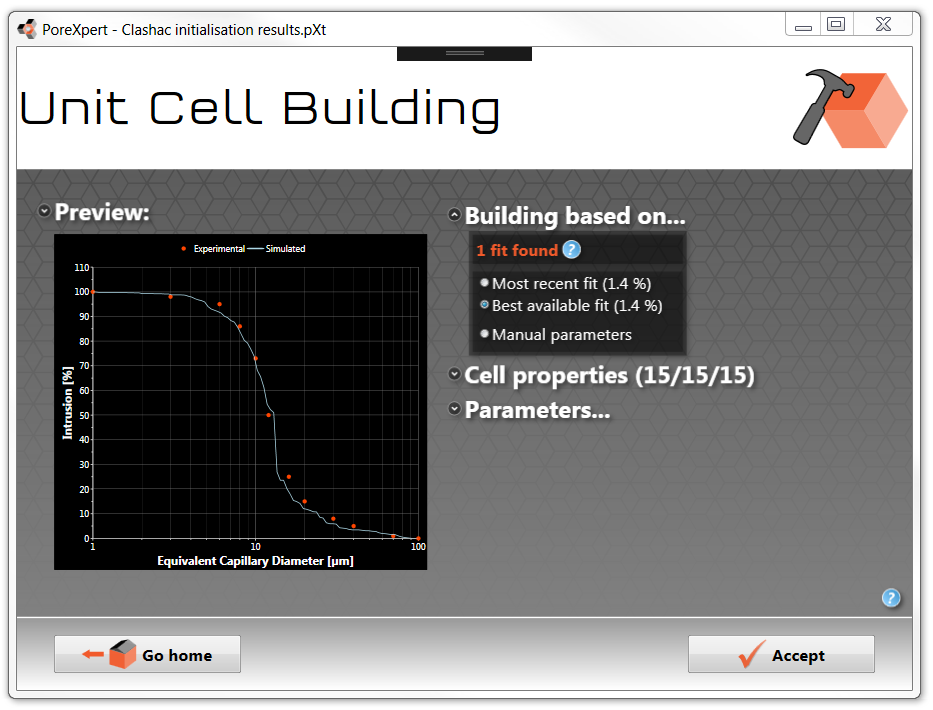 tutorial unit cell building screen