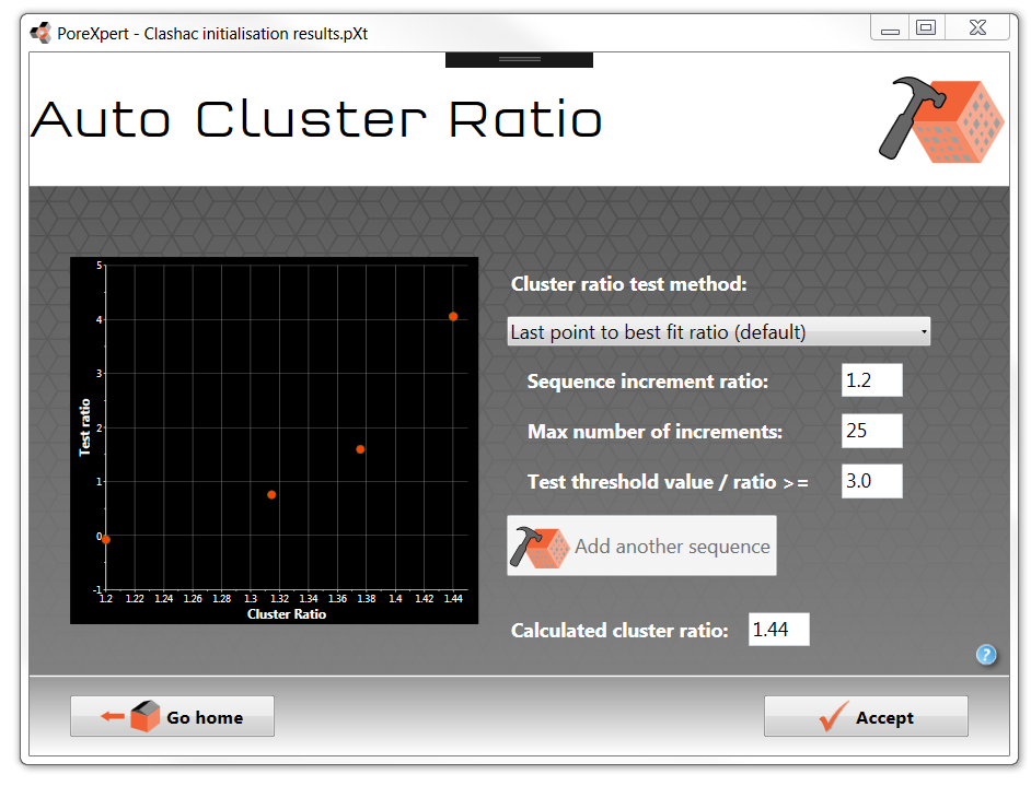 tutorial auto cluster ratio output screen