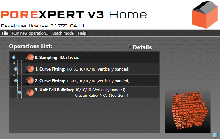 Home screen with two simple fits and build