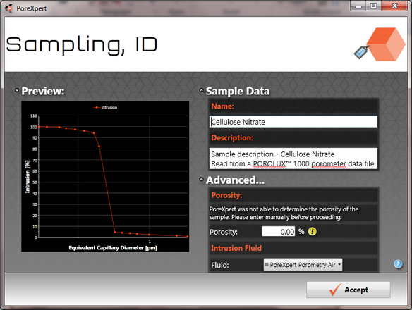 porometry tutorial sampling