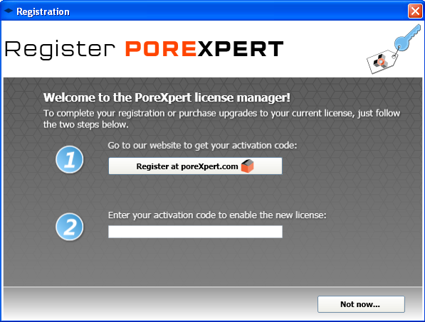 registration page
