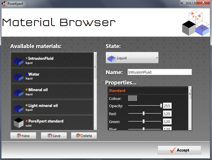 porexpert material browser