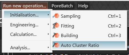 tutorial auto cluster ratio dropdown menu