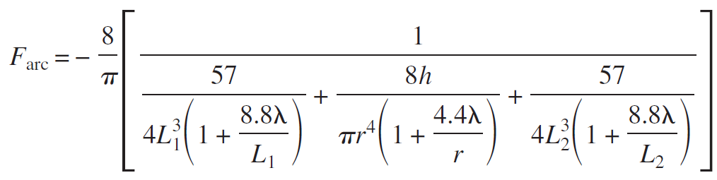 permeability arc capacity eqn