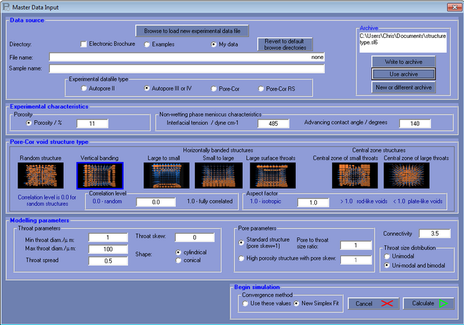 master data input