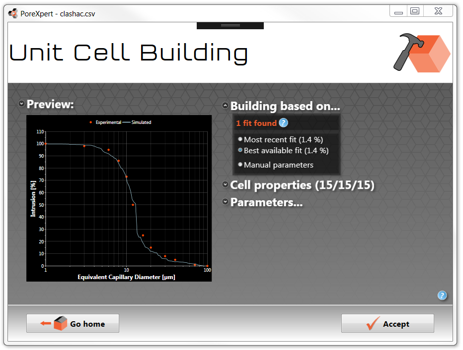 tutorial curve fitting result screen