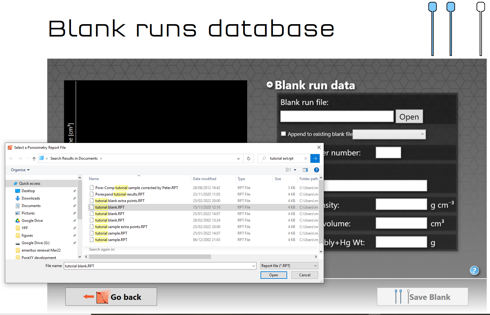 importing blank datafile